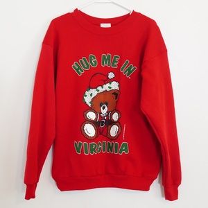 VINTAGE VIRGINIA CHRISTMAS CREWNECK SWEATSHIRT